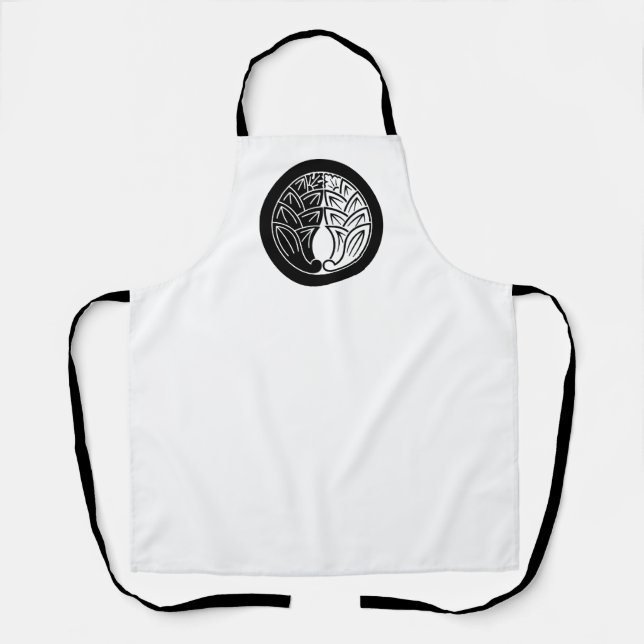 Yin and yang Embracing japanese gingers in circle Apron (Front)