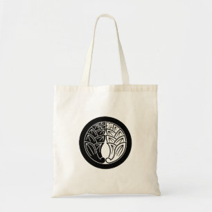 Yin and yang Embracing japanese gingers in circle Tote Bag