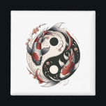 Yin And Yang Japanese Koi Fish Magnet<br><div class="desc">Japanese Koi Fish embody Yin and Yang harmony,  a symbol of balance and duality. This design is created for those who appreciate this symbolism in Japanese culture.</div>