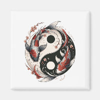 Yin And Yang Japanese Koi Fish