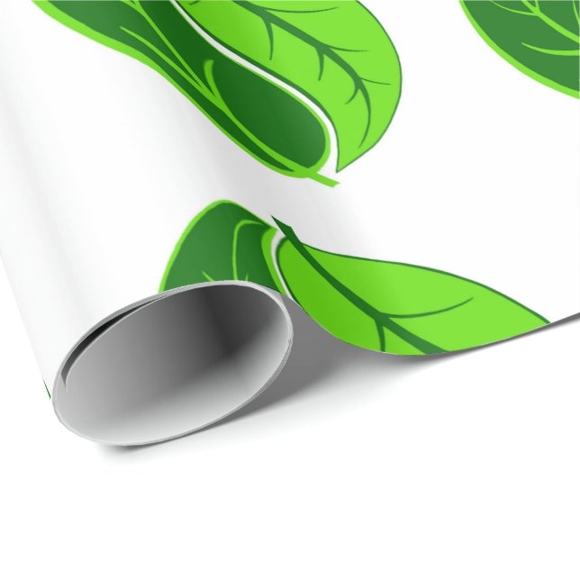 Yin and Yang Leaves Wrapping Paper (Roll Corner)