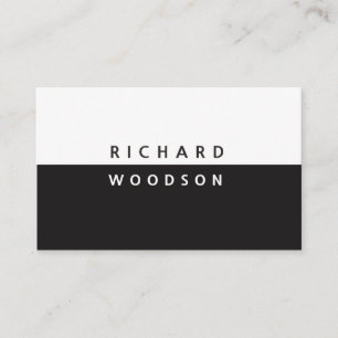 Yin and Yang Modern Black White Minimal Business Card