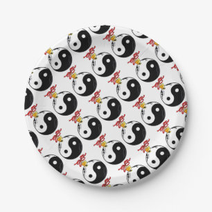 Yin and Yang Ornament Paper Plate