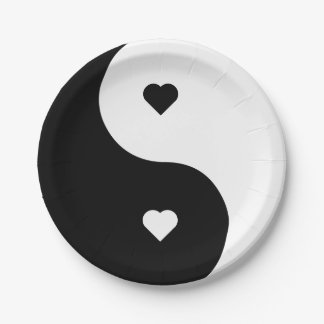 YIN AND YANG PAPER PLATE