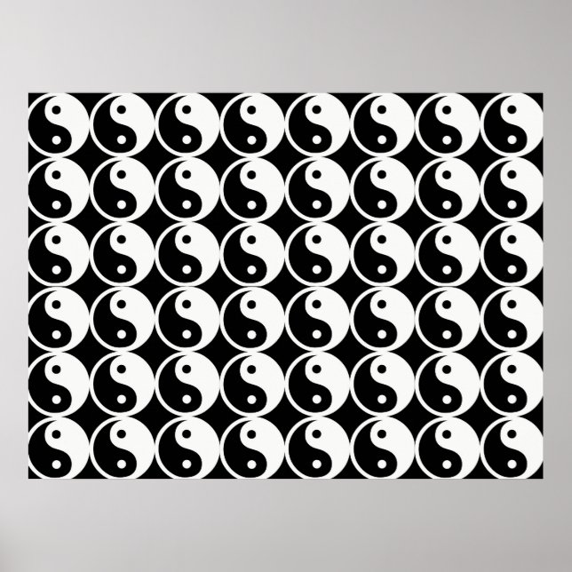 Yin and Yang Pattern Poster (Front)