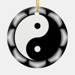 Yin and Yang Round Ornament