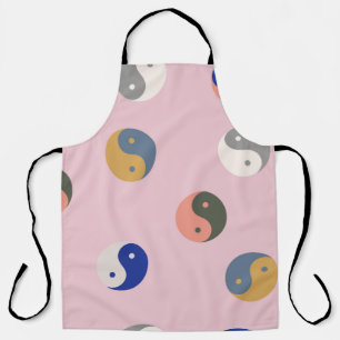Yin and yang seamless pattern,repeatable spiritual apron