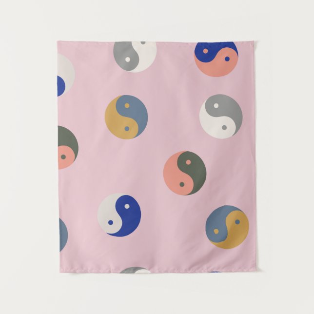 Yin and yang seamless pattern,repeatable spiritual tapestry (Front)