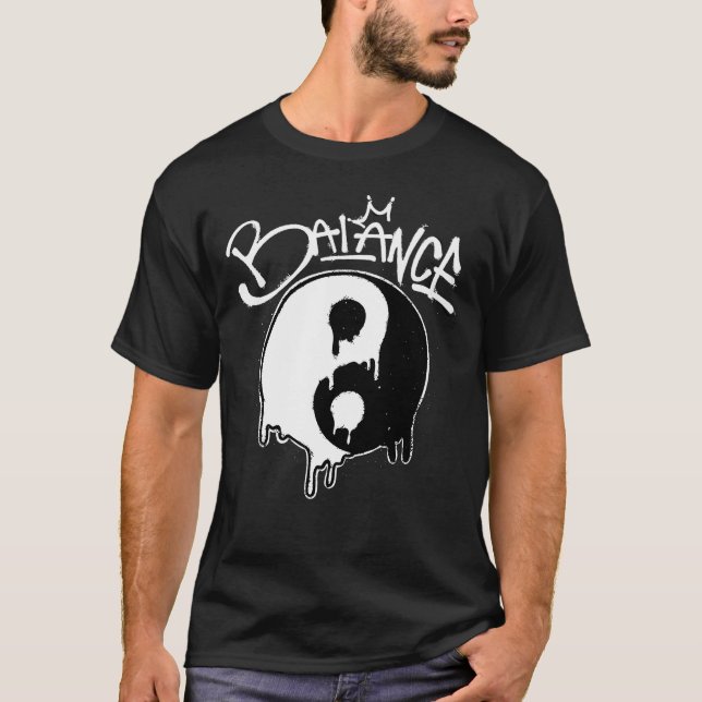 Yin and Yang Streetwear T-Shirt (Front)