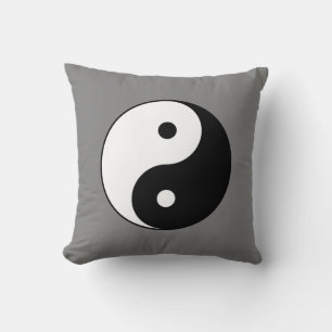 Yin and Yang Symbol (Chinese Taoist Taijitu) Cushion