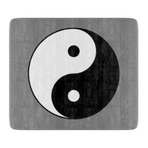 Yin and Yang Symbol (Chinese Taoist Taijitu) Cutting Board