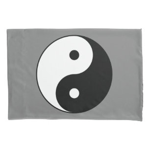Yin and Yang Symbol (Chinese Taoist Taijitu) Pillowcase