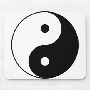 YIN AND YANG Symbol Mouse Pad