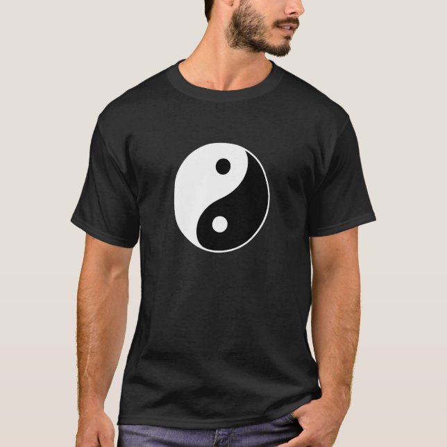 Yin And Yang Symbol Peace Love Balance Yoga Tai Ch T-Shirt (Front)