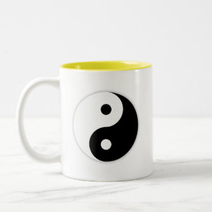 Yin and Yang Two-Tone Coffee Mug
