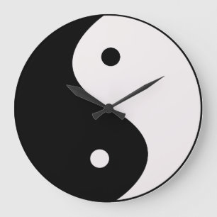 Yin and Yang Wall Clock