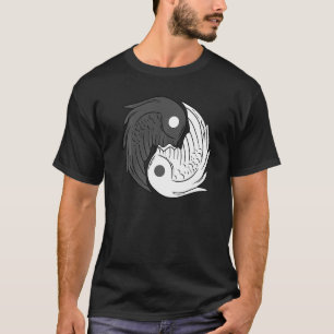 Yin and Yang Wings Angel Devil Meditation Acro Hat T-Shirt