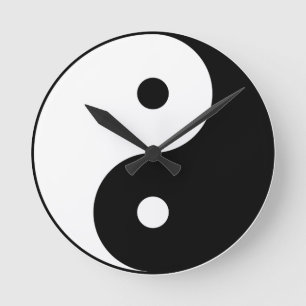 Yin and yang (yin-yang, yin yang, 陰陽). round clock