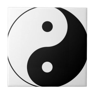 Yin and yang (yin-yang, yin yang, 陰陽). tile
