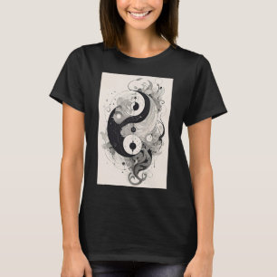 Yin And Yang Zen Spiritual Yoga Meditation Graphic T-Shirt