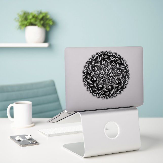 Yin Yang (Laptop On Desk)