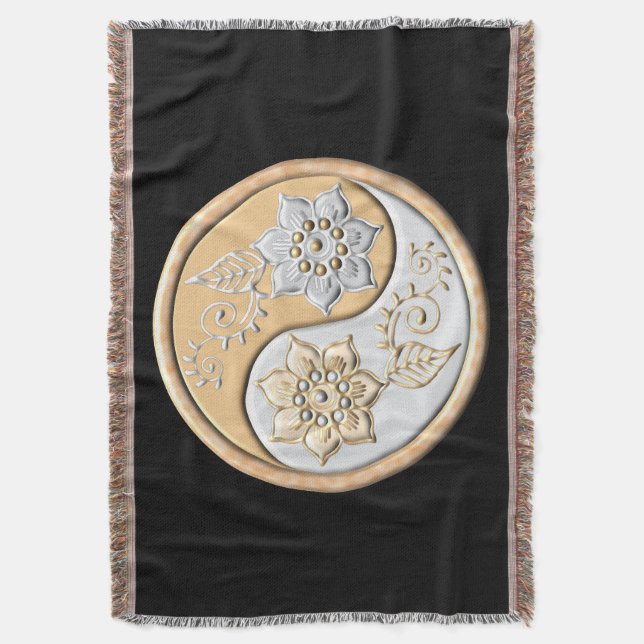 Yin Yang 1  Throw Blanket (Front Vertical)