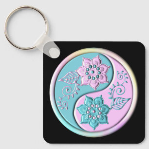 Yin Yang 3 Key Ring