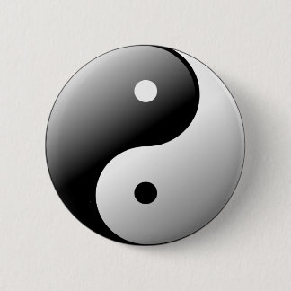 Yin Yang 6 Cm Round Badge