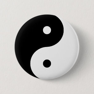 Yin Yang 6 Cm Round Badge