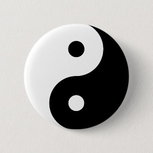 Yin Yang 6 Cm Round Badge