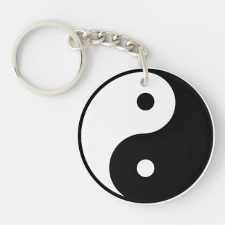 Yin Yang Acrylic Keychain
