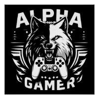 Yin Yang Alpha Gamer Wolf