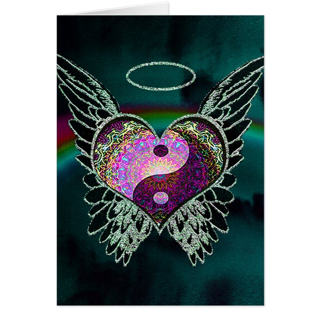 Yin Yang, Angel Wings and Heart (Front)