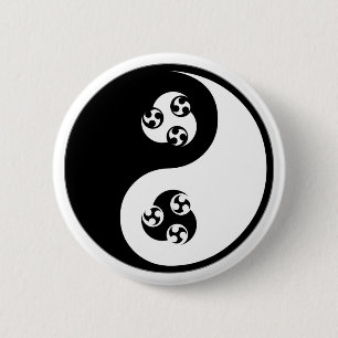 Yin Yang Anime 6 Cm Round Badge