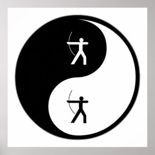 Yin Yang Archery Poster