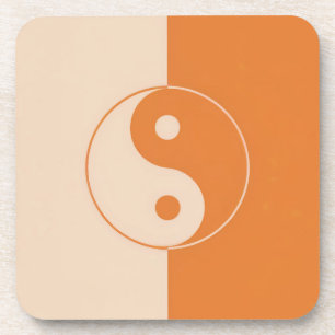 Yin Yang Balance Plastic Coaster Set