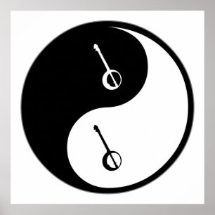Yin Yang Banjo Poster