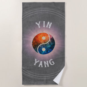 Yin Yang Beach Towel