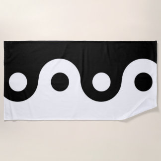 Yin yang  beach towel