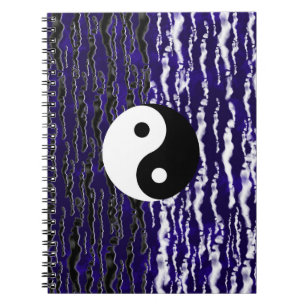 Yin Yang Blue Tranquillity Zen Energy Dream Notebook