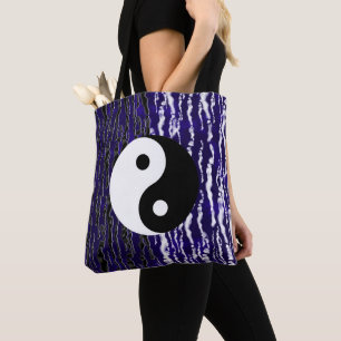 Yin Yang Blue Tranquillity Zen Energy Tote Bag