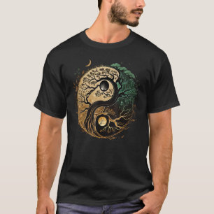 Yin Yang Bonsai on Spiritual Tree of Life T-Shirt
