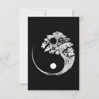 Yin Yang Bonsai Tree Japanese Buddhist Zen