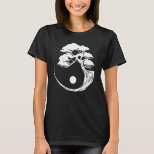 Yin Yang Bonsai-Tree Japanese Buddhist Zen T-Shirt