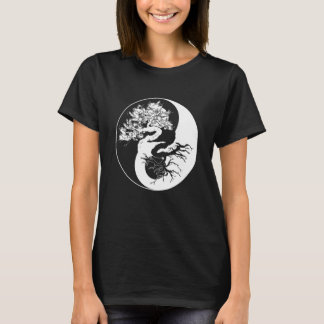 Yin Yang Bonsai Tree Japanese Buddhist Zen T-Shirt