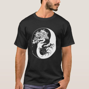 Yin Yang Bonsai Tree Japanese Buddhist Zen T-Shirt