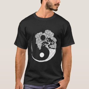 Yin Yang Bonsai Tree Japanese Gardening Zen Buddhi T-Shirt