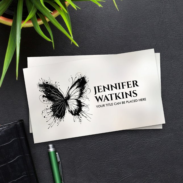 Yin Yang Butterfly - Balance in Flight Business Card (Creator Uploaded)