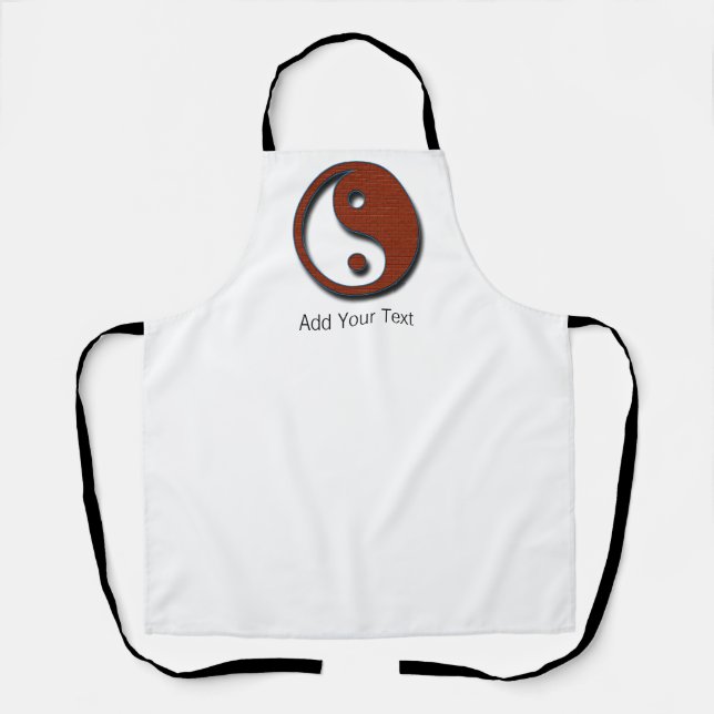 Yin Yang by Shirley Taylor Apron (Front)