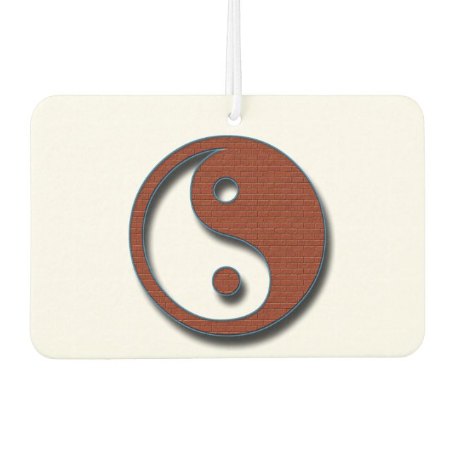 Yin Yang by Shirley Taylor Car Air Freshener (Front)